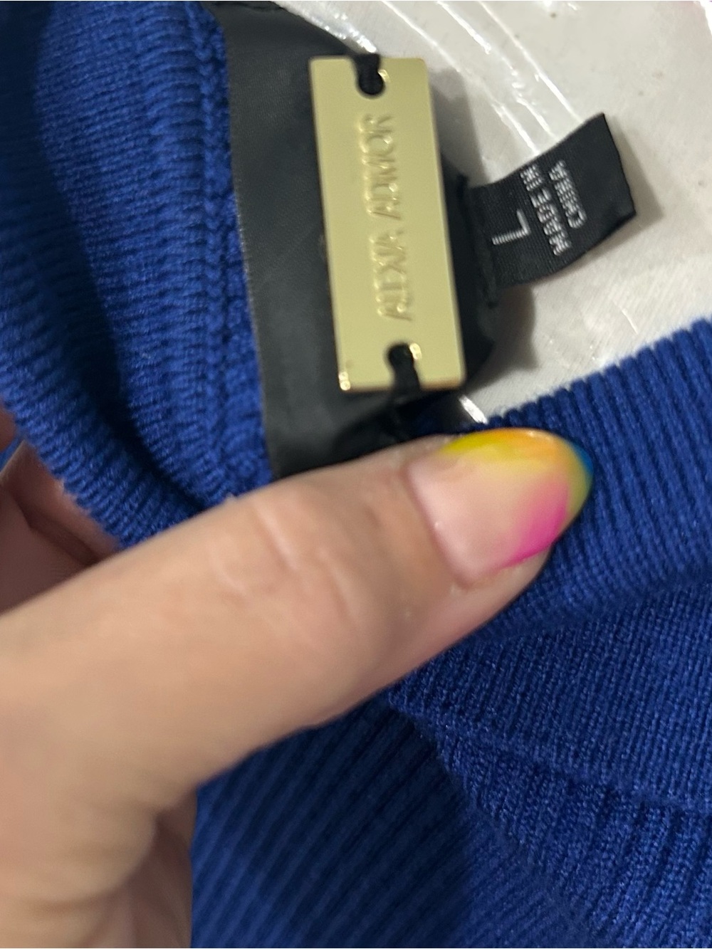 Alexia Admor Royal Blue Ribbed Polo Midi Dress with Buttons - Picture 3 of 3